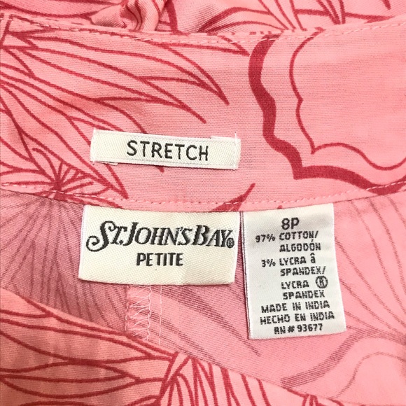 St John’s Bay Hibiscus Flower Skirt, Pink, 8P - Picture 4 of 8